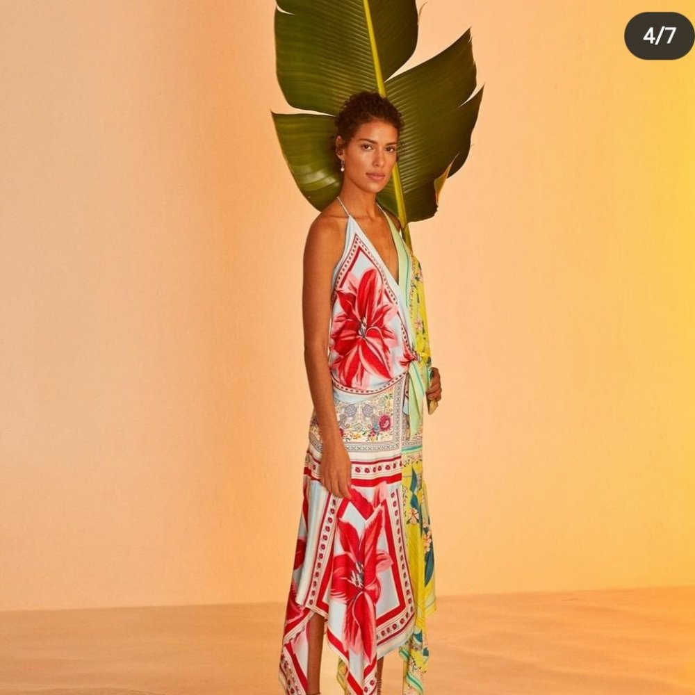 Farm Rio Tropical Scarf 2 piece set